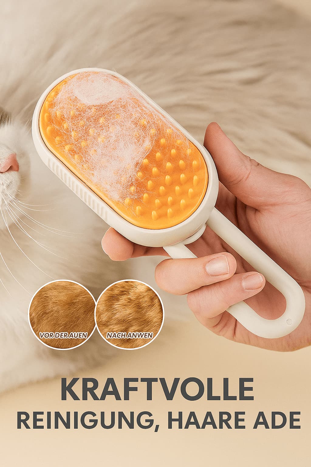 Dampfbürste für Hunde – Fellpflege & Massage | Furrivio™ für Hunde & Katzen – jetzt bei Furrivio™ kaufen