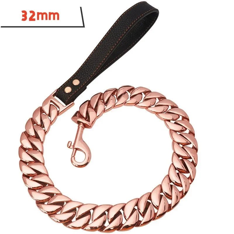 Edelstahl Hundeleine – Extra starke Kette für große Hunde wie Bulldogge & Pitbull | Furrivio™ für Hunde & Katzen – jetzt bei Furrivio™ kaufen