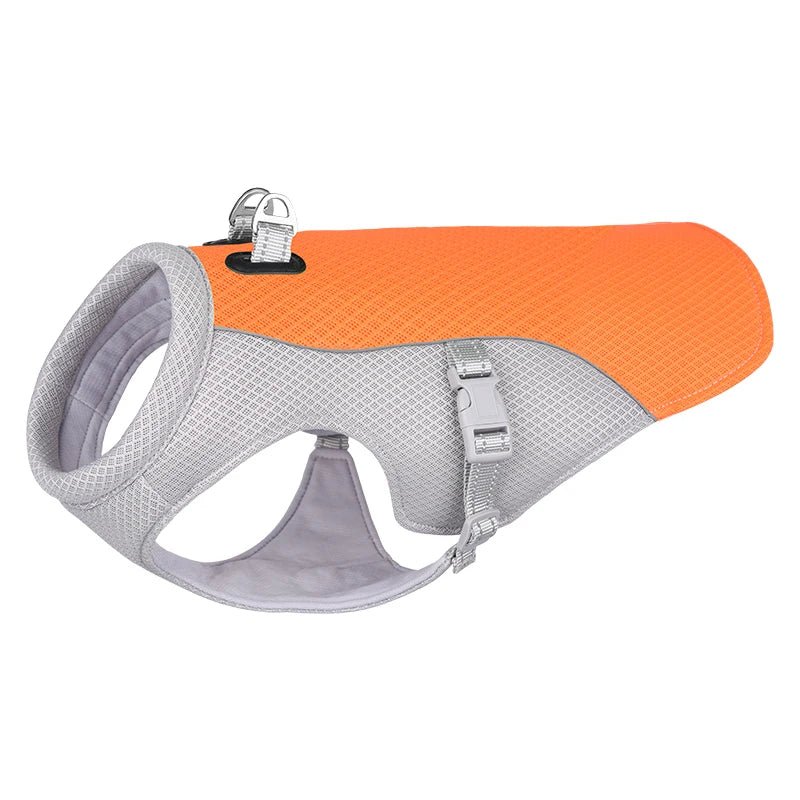 Kühlweste für Hunde – reflektierend, atmungsaktiv und verstellbar, ideal bei Hitze und Sommer für kleine bis große Hunde.