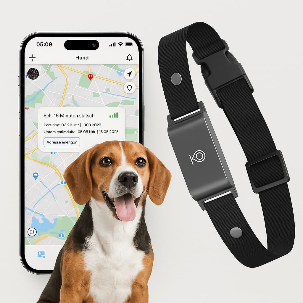 GPS Hunde - Tracker Halsband Wasserdicht 4G | Echtzeit - Ortung & Anti - Verlust Locator für Hunde