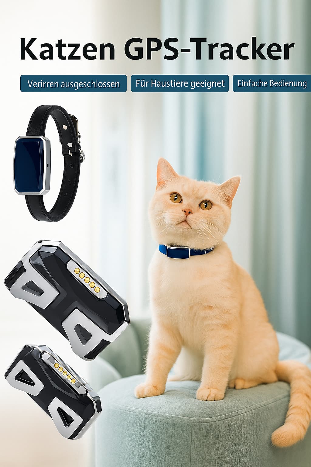GPS - Tracker für Katzen – Wasserdicht, Anti - Verlust & Smartes Ortungsgerät | Furrivio™ für Hunde & Katzen – jetzt bei Furrivio™ kaufen