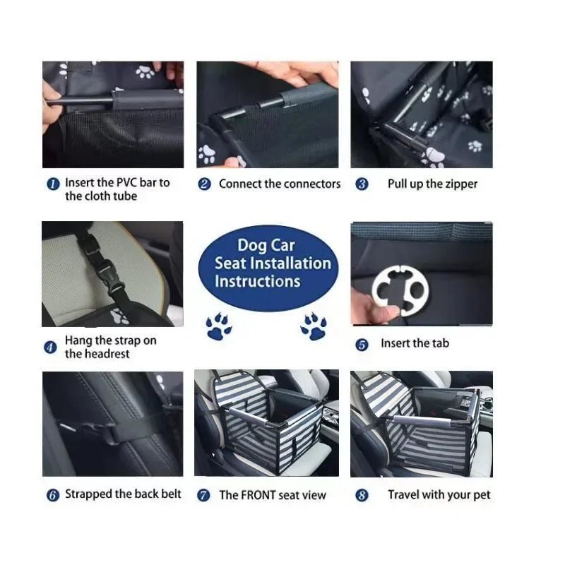 Hundetransporttasche & Auto - Sitzabdeckung – Tragetasche, Autositz & Hängematte für kleine & mittelgroße Hunde | Furrivio™ für Hunde & Katzen – jetzt bei Furrivio™ kaufen