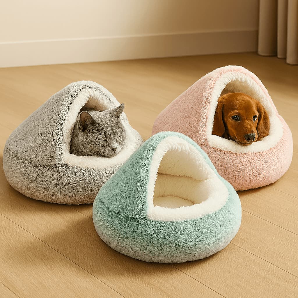 Katzen - & Hundebett – Kuscheliges Haustierbett für den Tiefschlaf | Furrivio™ für Hunde & Katzen – jetzt bei Furrivio™ kaufen