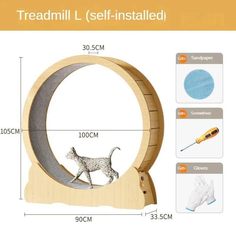 Laufrad für Katzen – Katzenrad aus Holz | Furrivio™ für Hunde & Katzen – jetzt bei Furrivio™ kaufen
