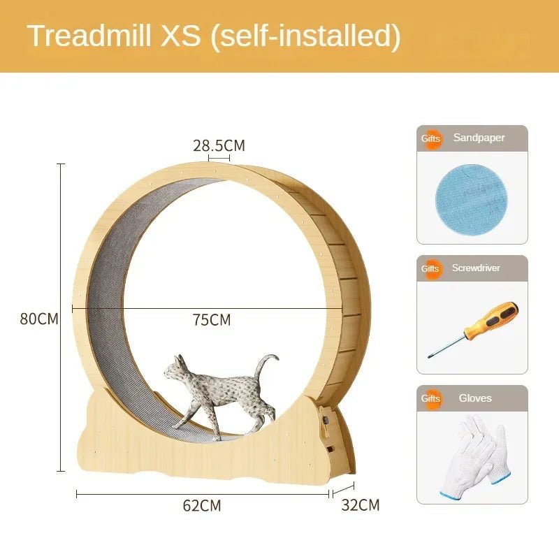 Laufrad für Katzen – Katzenrad aus Holz | Furrivio™ für Hunde & Katzen – jetzt bei Furrivio™ kaufen