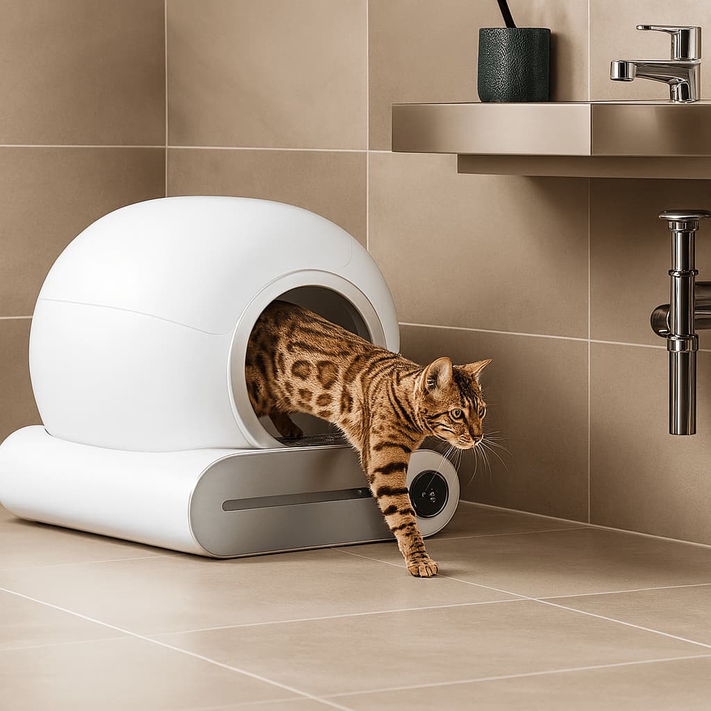 Selbstreinigendes Katzenklo – Automatische Katzentoilette | Furrivio™ für Hunde & Katzen – jetzt bei Furrivio™ kaufen