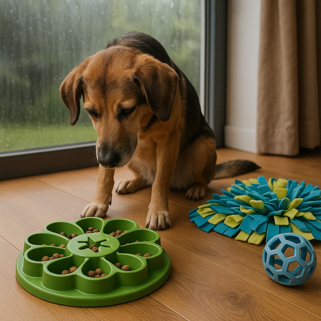 Was kann man mit seinem Hund drinnen machen, wenn es regnet? - Furrivio