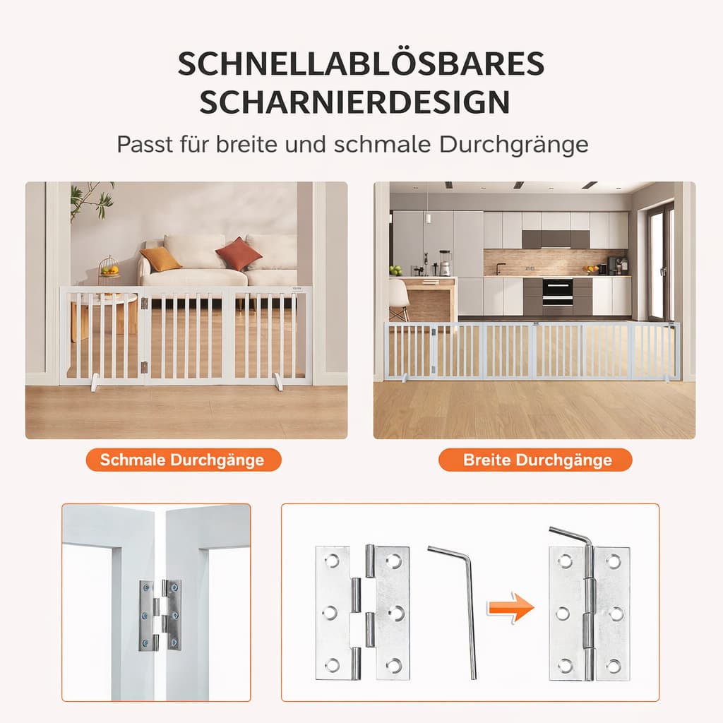 Absperrgitter Hund, freistehend - Faltbarer Zaun für Hunde für Hunde & Katzen – jetzt bei Furrivio kaufen