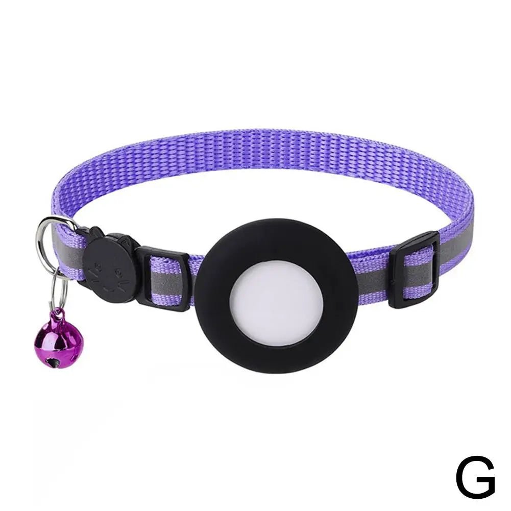 AirTag Halsband mit Schutzhülle für Katzen & Hunde – Reflektierendes Anti - Lost Tracker Halsband, Haustier Zubehör
