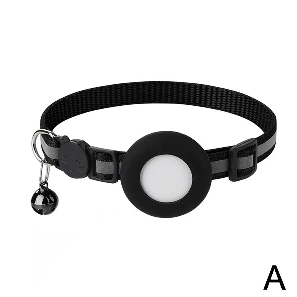 AirTag Halsband mit Schutzhülle für Katzen & Hunde – Reflektierendes Anti - Lost Tracker Halsband, Haustier Zubehör
