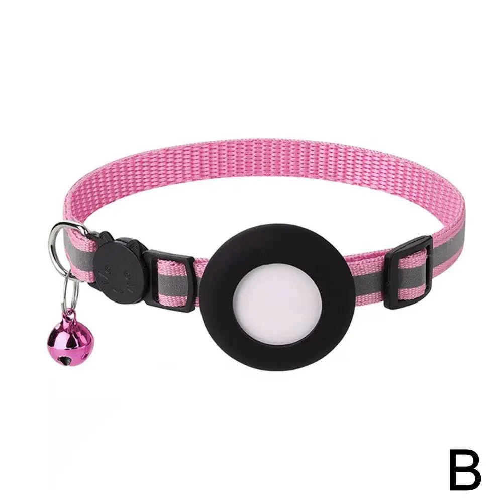 AirTag Halsband mit Schutzhülle für Katzen & Hunde – Reflektierendes Anti - Lost Tracker Halsband, Haustier Zubehör