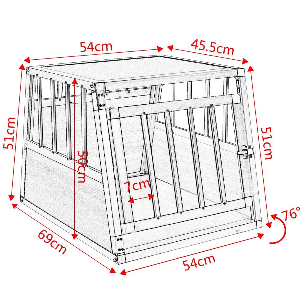 Alu Hundetransportbox - sichere Hundebox (Auto) | Furrivio für Hunde & Katzen – jetzt bei Furrivio kaufen