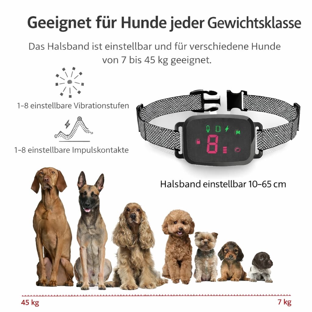 Anti Bell Halsband Hund - Wiederaufladbar | Furrivio Anti Bell Halsband Hund - Wiederaufladbar | Furrivio