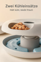 Automatischer Haustier Futterautomat – Smart Futterspender für Katzen, Trocken - & Nassfutter, WLAN - Steuerung, Timer