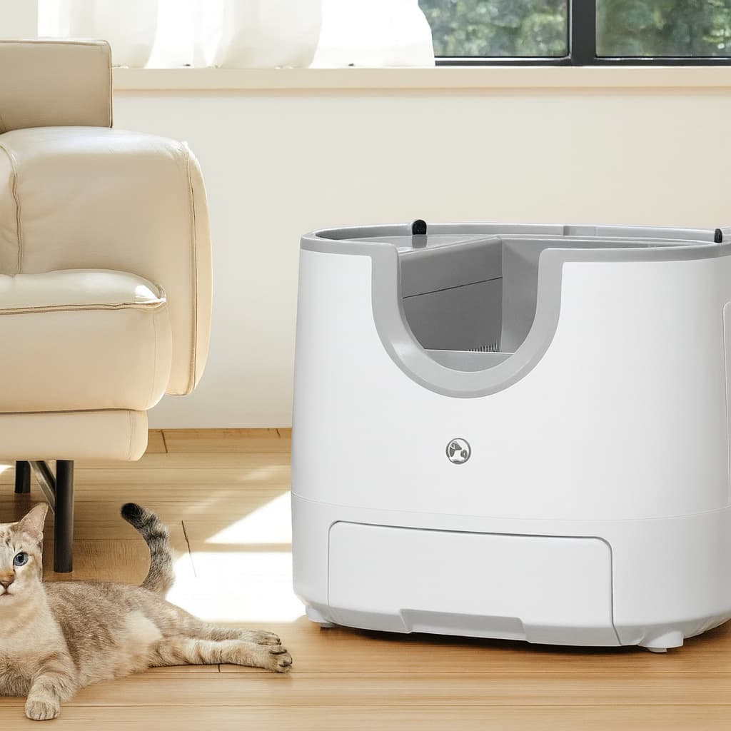 Automatisches Katzenklo – Selbstreinigende Smart Katzentoilette mit Sensor | Furrivio™ für Hunde & Katzen