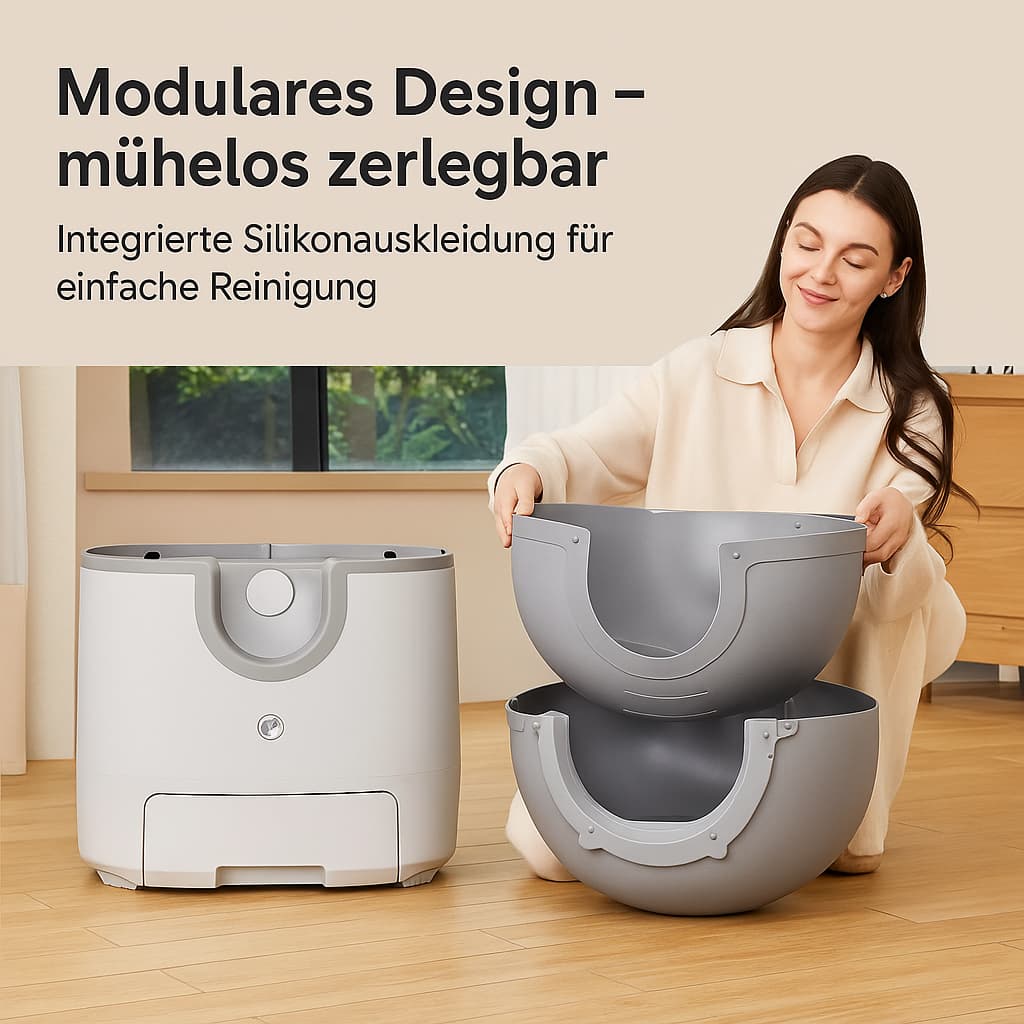 Automatisches Katzenklo – Selbstreinigende Smart Katzentoilette mit Sensor | Furrivio™ für Hunde & Katzen