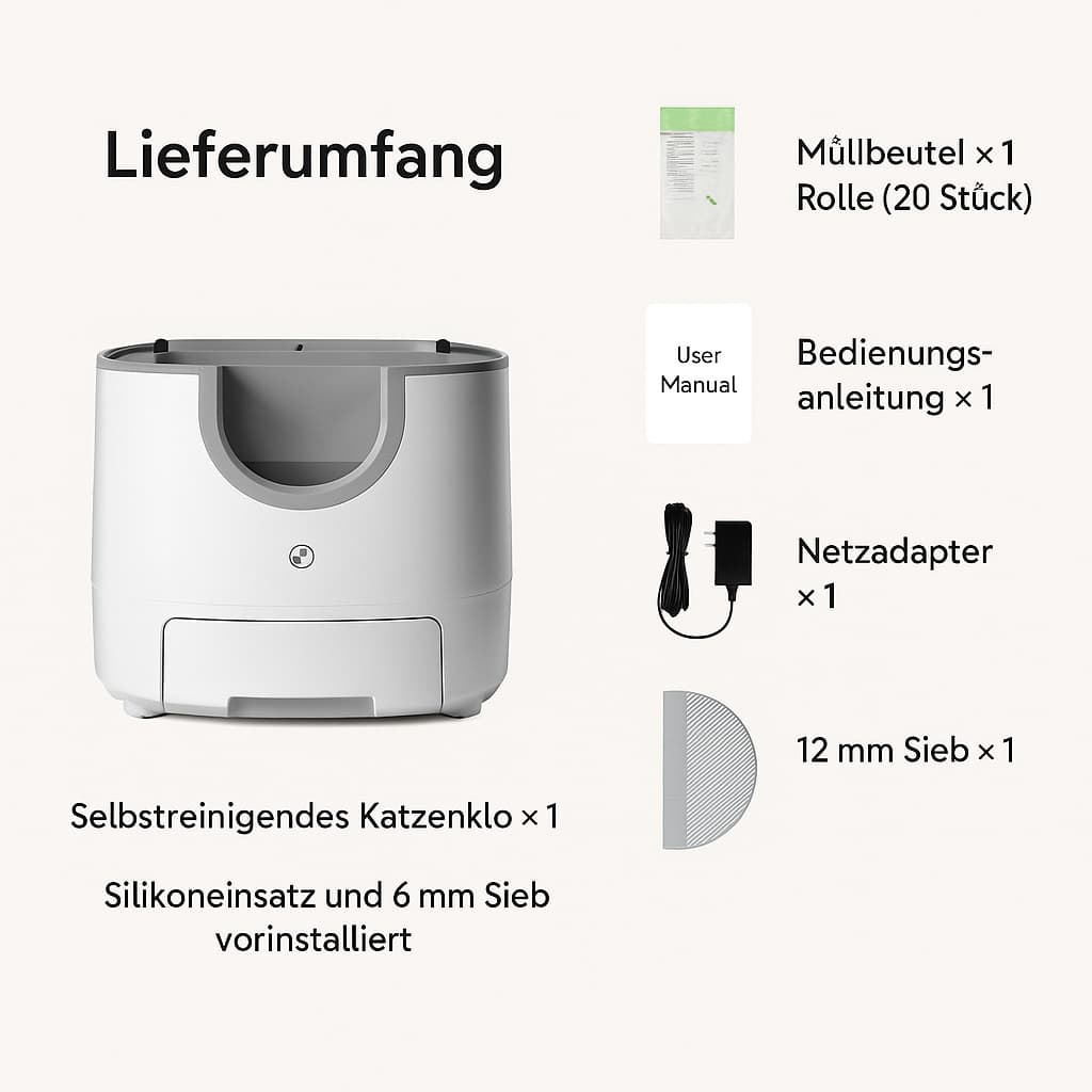 Automatisches Katzenklo – Selbstreinigende Smart Katzentoilette mit Sensor | Furrivio™ für Hunde & Katzen