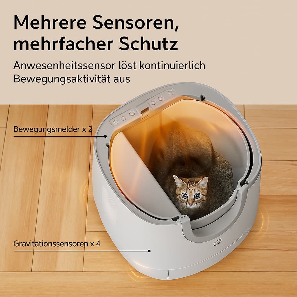 Automatisches Katzenklo – Selbstreinigende Smart Katzentoilette mit Sensor | Furrivio™ für Hunde & Katzen