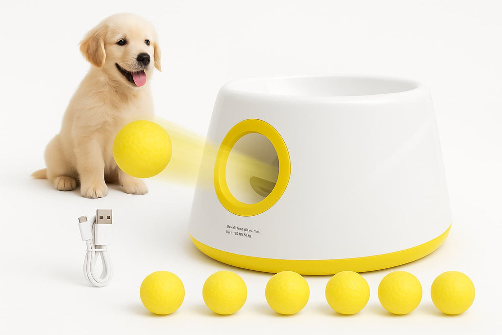 Ballmaschine Hund | Automatische Hunde Ballwurfmaschine für Hunde & Katzen – jetzt bei Furrivio™ kaufen