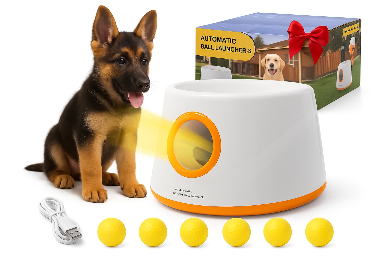 Ballmaschine Hund | Automatische Hunde Ballwurfmaschine für Hunde & Katzen – jetzt bei Furrivio™ kaufen