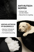 Beruhigendes Donut Hundebett aus Plüsch – Ultraweich & Waschbar | Furrivio™ für Hunde & Katzen – jetzt bei Furrivio™ kaufen