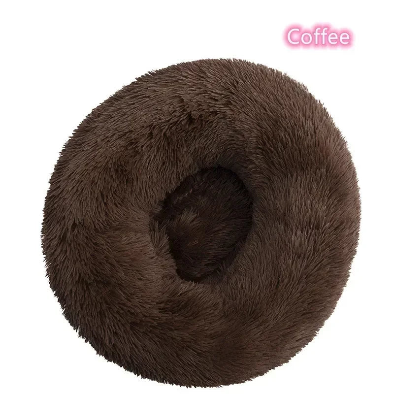 Beruhigendes Donut Hundebett aus Plüsch – Ultraweich & Waschbar | Furrivio™ für Hunde & Katzen – jetzt bei Furrivio™ kaufen