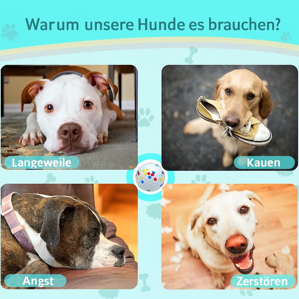 Bissfestes Hundespielzug - unzerstörbarer Ball für Hunde | Furrivio™ für Hunde & Katzen – jetzt bei Furrivio™ kaufen