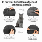 Donut Katzenbett mit Tunnel – 2 - in - 1 Katzenhöhle & Spielplatz aus Plüsch | Furrivio™ für Hunde & Katzen – jetzt bei Furrivio™ kaufen