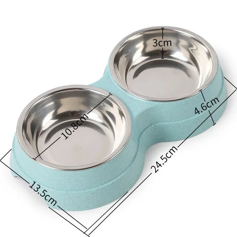 Doppelnapf für Katzen – Edelstahl Futter - & Wassernapf | Furrivio™ für Hunde & Katzen – jetzt bei Furrivio™ kaufen