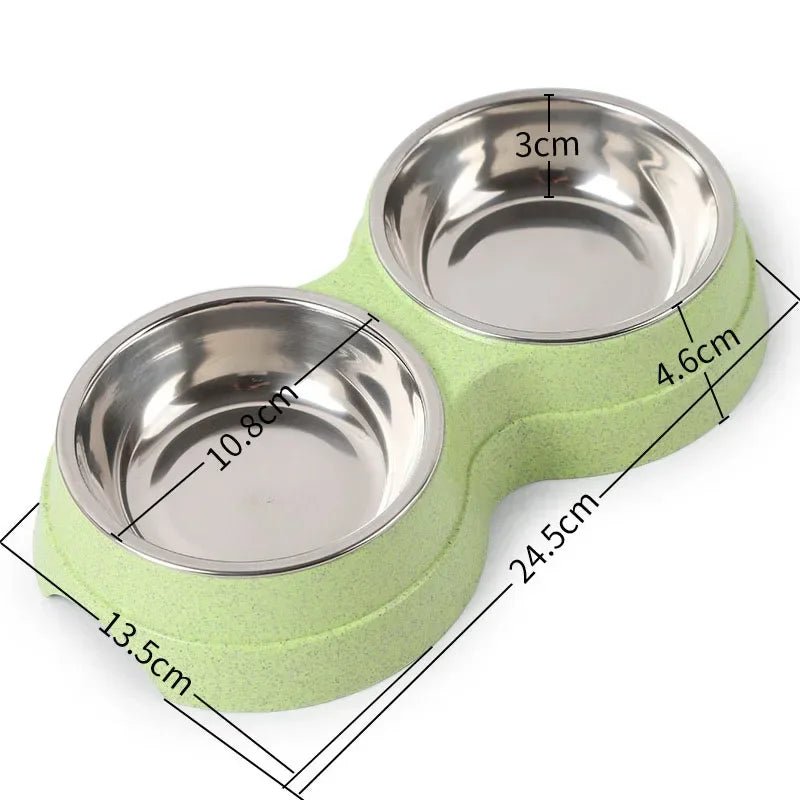 Doppelnapf für Katzen – Edelstahl Futter - & Wassernapf | Furrivio™ für Hunde & Katzen – jetzt bei Furrivio™ kaufen