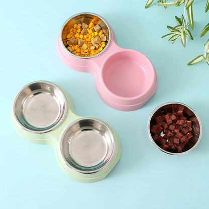 Doppelnapf für Katzen – Edelstahl Futter - & Wassernapf | Furrivio™ für Hunde & Katzen – jetzt bei Furrivio™ kaufen