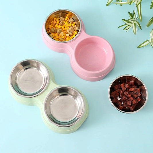 Doppelnapf für Katzen – Edelstahl Futter - & Wassernapf | Furrivio™ für Hunde & Katzen – jetzt bei Furrivio™ kaufen