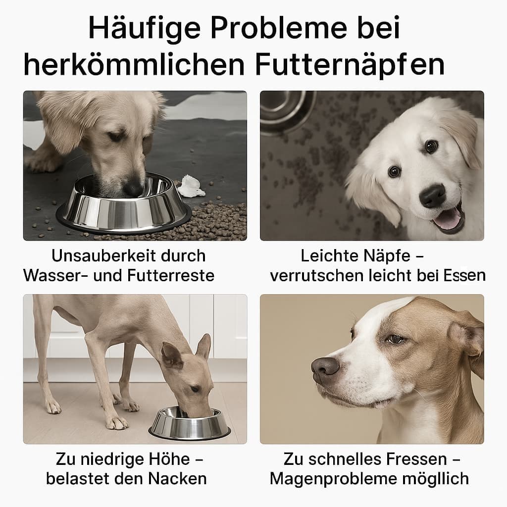 Doppelnapf Hund – Erhöhter Futterständer mit Edelstahl - Schalen | Furrivio™ für Hunde & Katzen – jetzt bei Furrivio™ kaufen