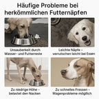 Doppelnapf Hund – Erhöhter Futterständer mit Edelstahl - Schalen | Furrivio™ für Hunde & Katzen – jetzt bei Furrivio™ kaufen