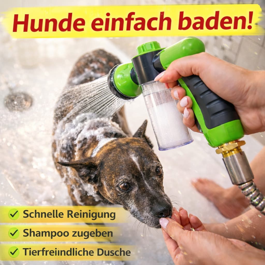 Duschkopf für Hunde - sanfte & gründliche Hundebrause für Hunde & Katzen – jetzt bei Furrivio kaufen