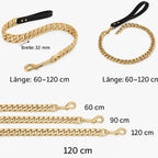 Edelstahl Hundeleine – Extra starke Kette für große Hunde wie Bulldogge & Pitbull | Furrivio™ für Hunde & Katzen