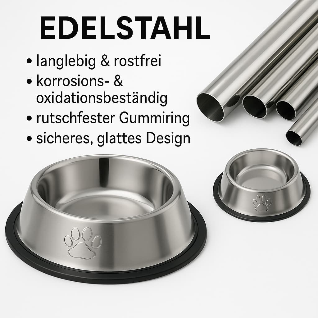 Edelstahl Hundenapf – Rutschfest & Hygienisch | Furrivio™ für Hunde & Katzen – jetzt bei Furrivio™ kaufen