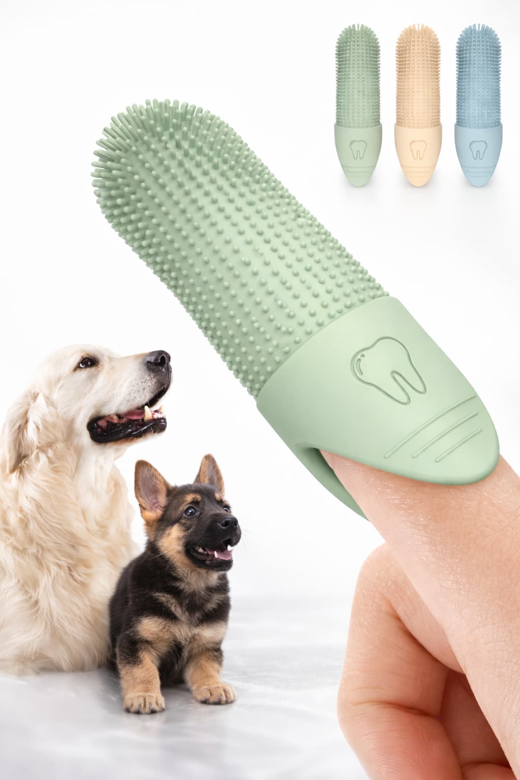 Fingerzahnbürste für Hunde - praktische Hundezahnbürste für Hunde & Katzen – jetzt bei Furrivio kaufen