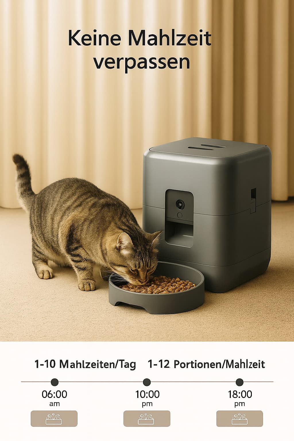 Futterautomat für Katzen – automatisch, mit Kamera & App | Furrivio™ für Hunde & Katzen – jetzt bei Furrivio™ kaufen