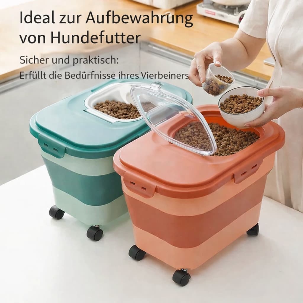 aufbewahrung für hundefutter Futterbehälter für Hunde - luftdichte Hundefutterbox