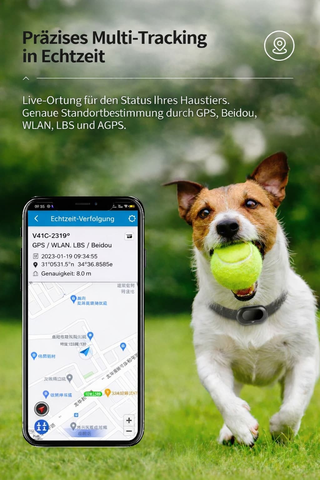 GPS - Tracker Hund ohne Abo | Furrivio™ für Hunde & Katzen – jetzt bei Furrivio kaufen