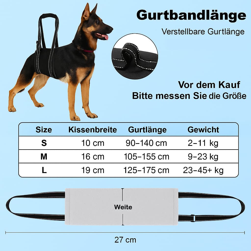 Hebegeschirr für Hunde - Tragehilfe für Hinterbeine | Furrivio™ für Hunde & Katzen – jetzt bei Furrivio™ kaufen