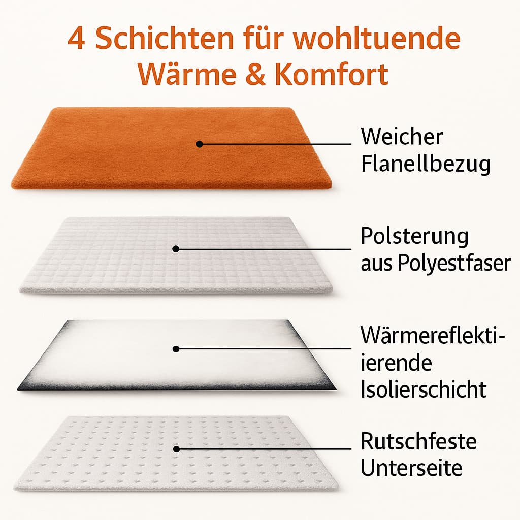 Hundebett mit Heizung - selbstwärmendes Hundekissen | Furrivio™ für Hunde & Katzen – jetzt bei Furrivio™ kaufen