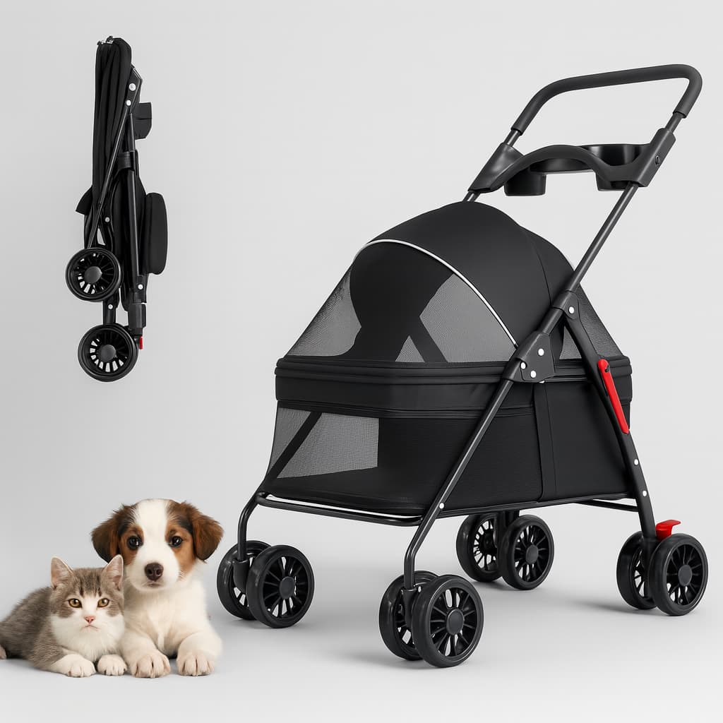 Hundebuggy für kleine Hunde – faltbar & komfortabel | Furrivio™ für Hunde & Katzen – jetzt bei Furrivio™ kaufen