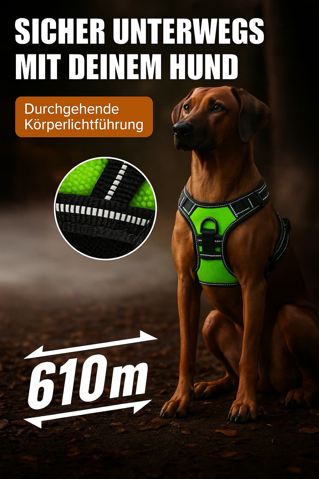 Hundegeschirr Leuchtend – No - Pull Weste LED | Furrivio™ für Hunde & Katzen – jetzt bei Furrivio™ kaufen