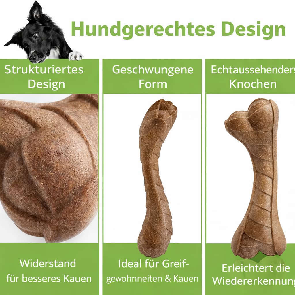 Hundeknochen Spielzeug - robuster Hundespielzeug Knochen für Hunde & Katzen – jetzt bei Furrivio kaufen