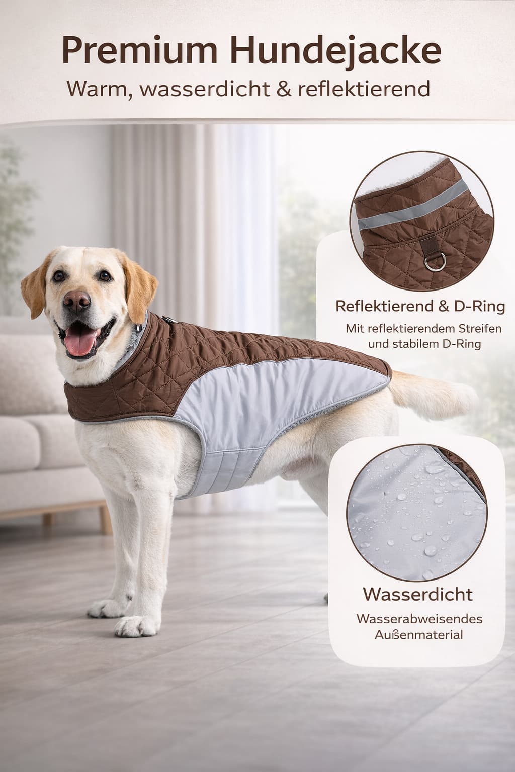 Hundemantel Winter für große Hunde - Hunde Regenmantel XXL für Hunde & Katzen – jetzt bei Furrivio™ kaufen
