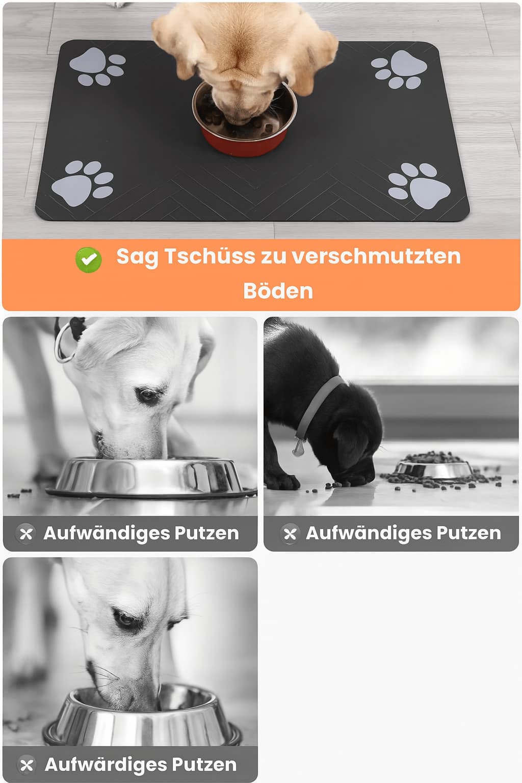 Hundenapf Unterlage - wasserdichte Napf Unterlage | Furrivio™ für Hunde & Katzen – jetzt bei Furrivio™ kaufen