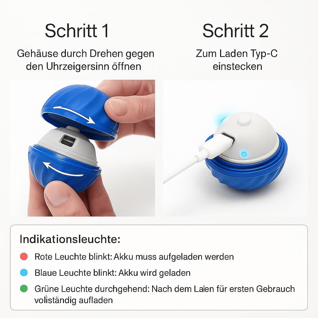 Interaktiver Spielball für Hunde – Hüpfball - Spielzeug auf Knopfdruck | Furrivio™ für Hunde & Katzen – jetzt bei Furrivio™ kaufen