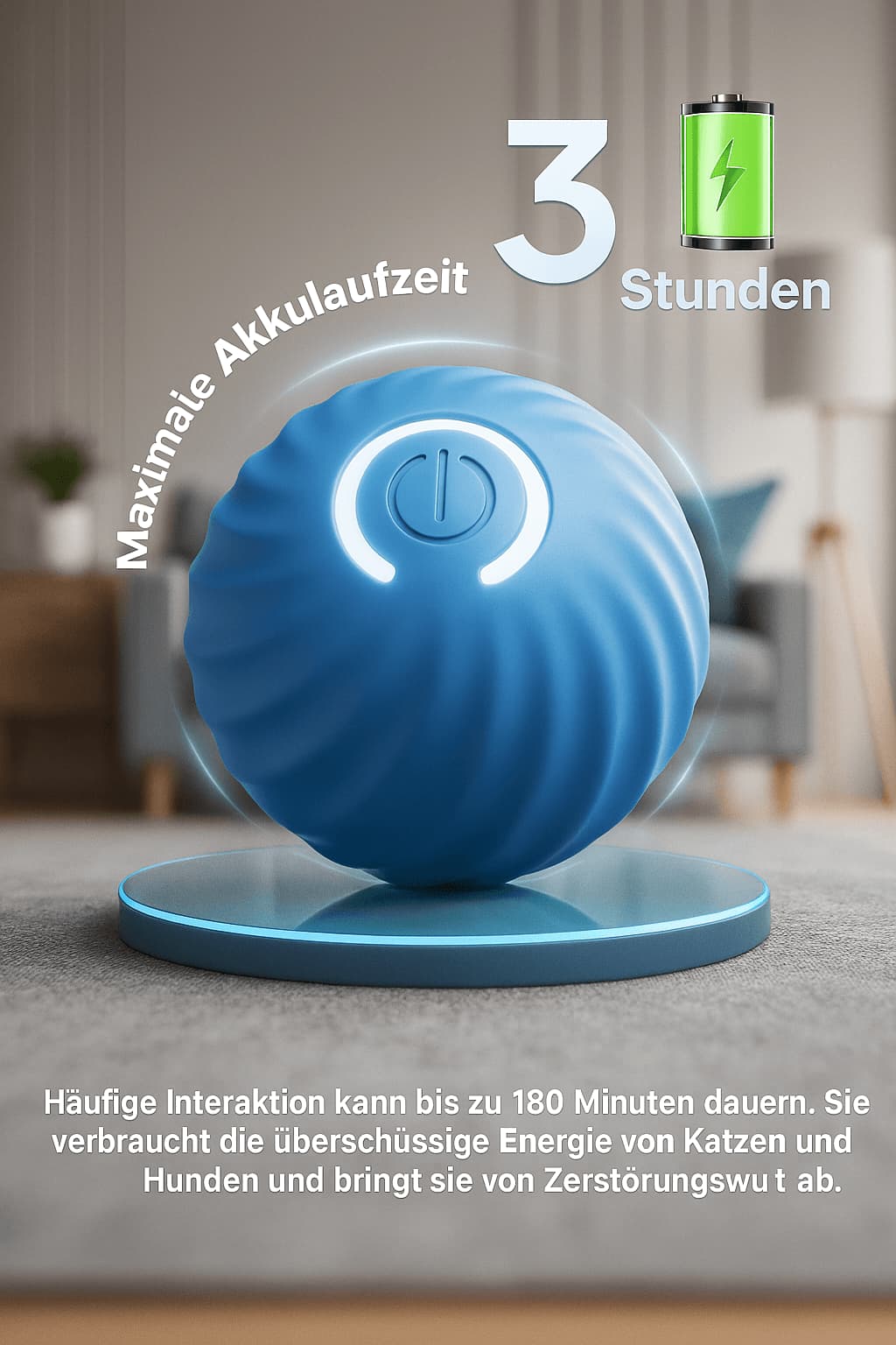 Interaktiver Spielball für Hunde – Hüpfball - Spielzeug auf Knopfdruck | Furrivio™ für Hunde & Katzen – jetzt bei Furrivio™